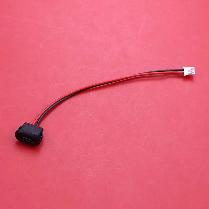 1-10pcs 2Pin 4Pin 6Pin USB Type C Connector Charging Port W/ Wire PH2.0 Direct Compression Waterproof Type-C Female Socket