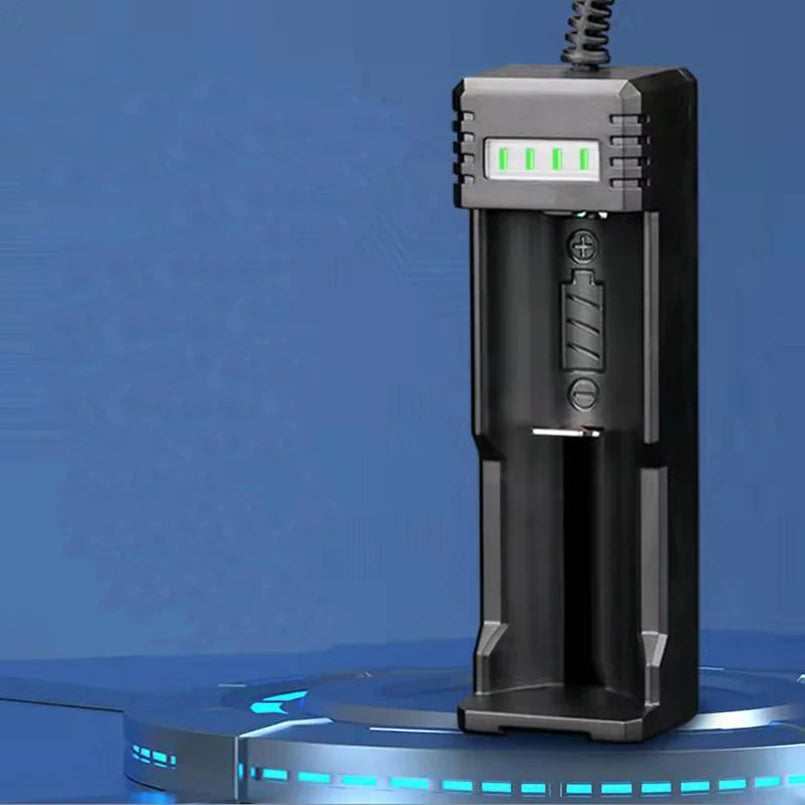 Universal USB Smart Single Slot Charger Lithium Battery Charger Multi Functional Lithium Battery Stand Charge 18650 Charger