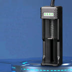 Universal USB Smart Single Slot Charger Lithium Battery Charger Multi Functional Lithium Battery Stand Charge 18650 Charger