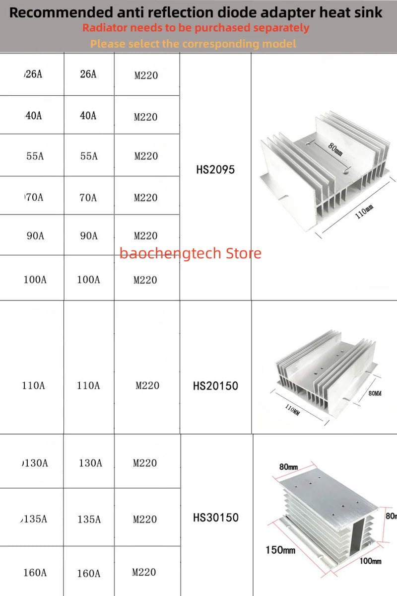 MD90A-16 Photovoltaic Anti-recoil Diode 26A to 500A 100A 1600V Diode 40A 55A 70A 90A 200A 300A 400A 500A 160A 130A 110A 250A