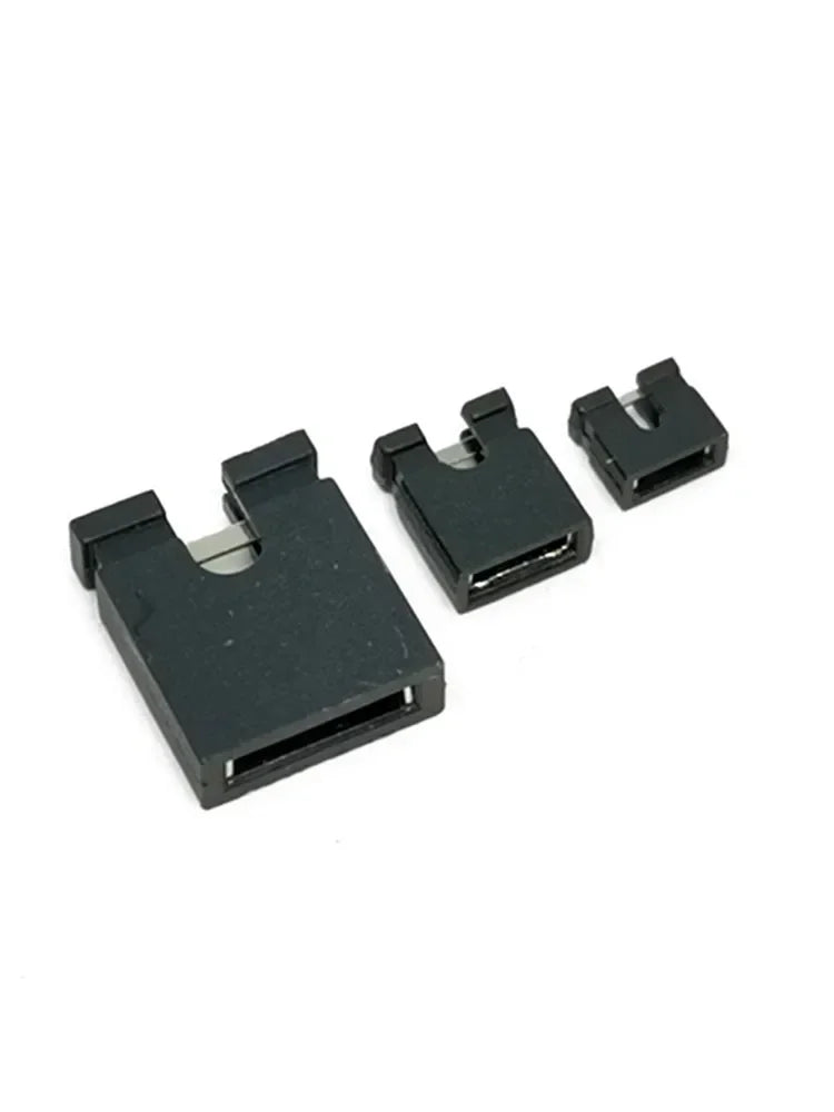 100PCS Jumper cap short circuit jumper cap spacing 1.27/2.0/2.54/5.08MM opening short circuit block pin header connection cap