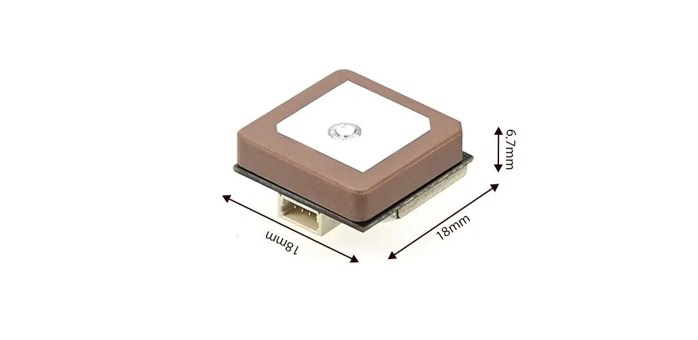 QUESCAN 18mm M10 GPS GNSS Module with Compass 25Hz GPS Galileo GLONASS BeiDou FPV Racing Car Drone Flight Controller GPS M10050