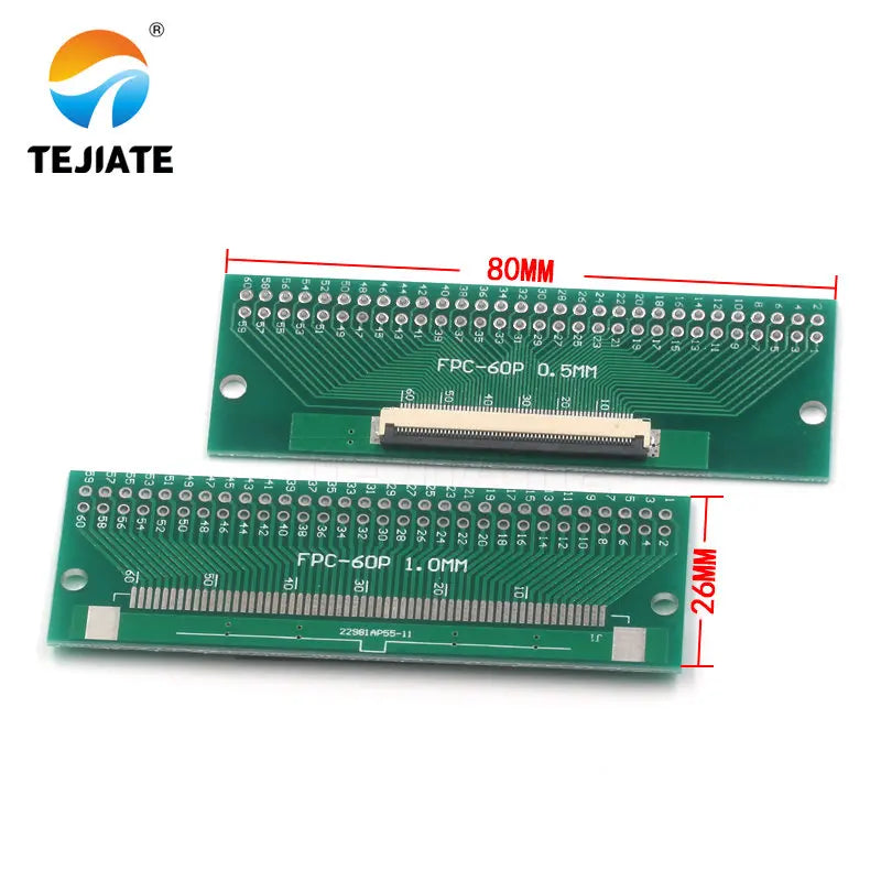FPC FFC Flat Cable Transfer Plate Directly Insert DIY 0.5MM Space Connector 6P 8P 10P 20P 30P 40P 60P 0.5 Change 2.54 Type