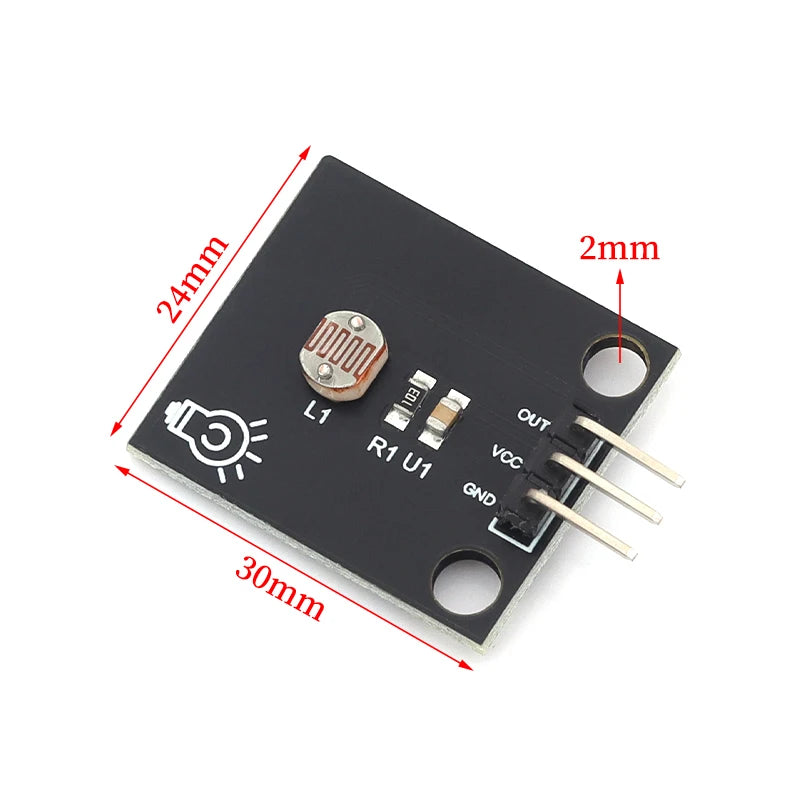 Stlxy Brightness Sensor Module Electronic Building Block Photoresistor Light Light Brightness Sensor Sensing Board For Arduino