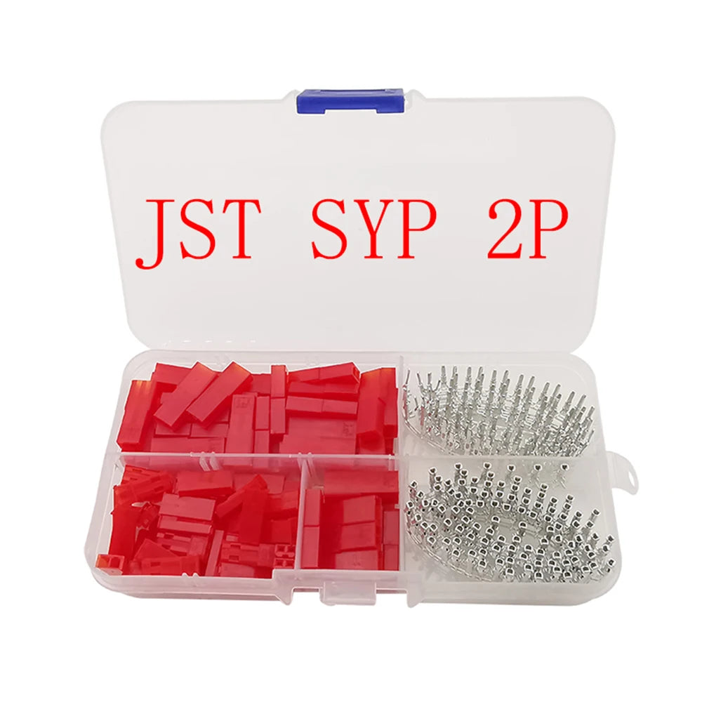 JST 1.25/PH2.0/XH2.54/SM2.54/JST SYP 2P/VH3.96 Male Plug + Female Socket Plastic Housing Terminal Pin Header Wire Connector