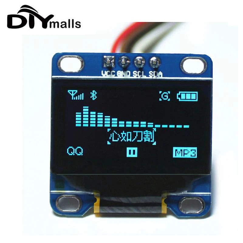 0.96" 1.3" Inch OLED Display Module White Yellow Blue I2C IIC Serial OLED LCD LED Screen for Arduino 51 MSP420 STIM32 SCR