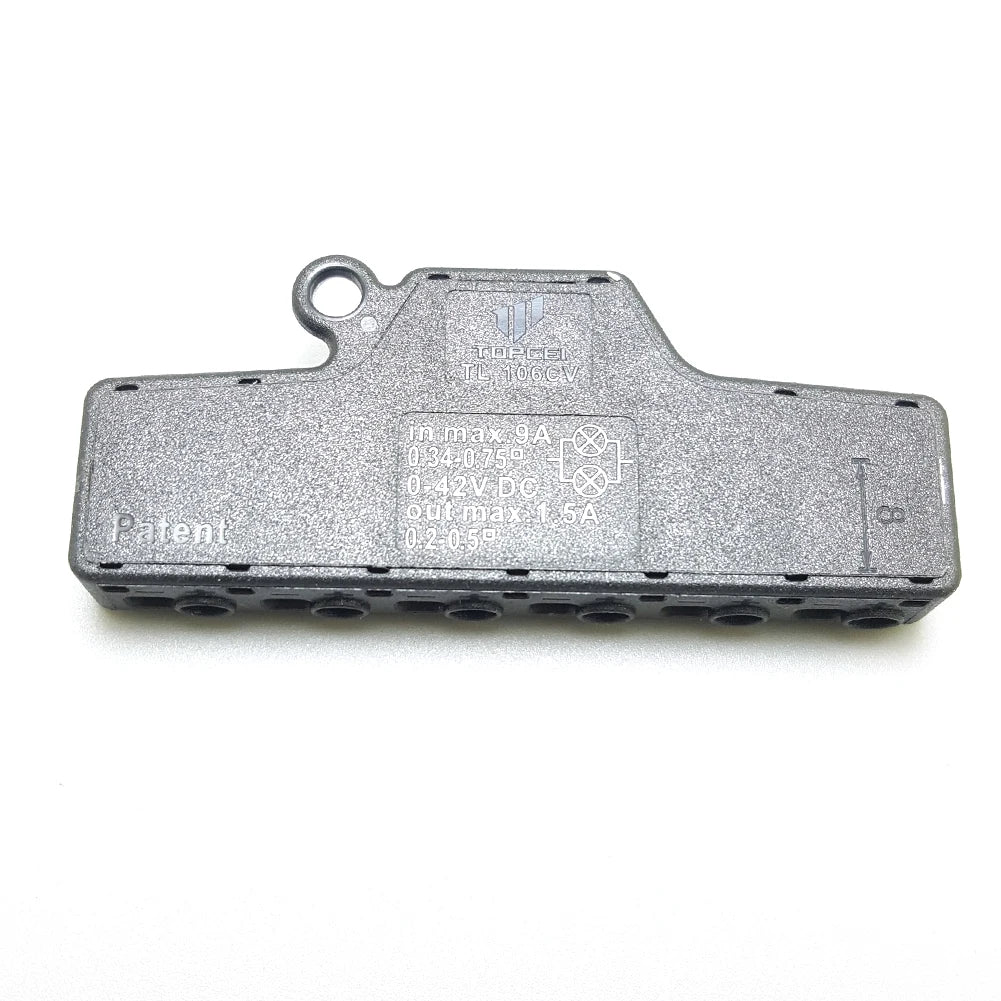 3/6 Ports Push-in Fast Quick Wire Connector Distribution Wiring Cable Splitter for LED Lighting Terminal Block
