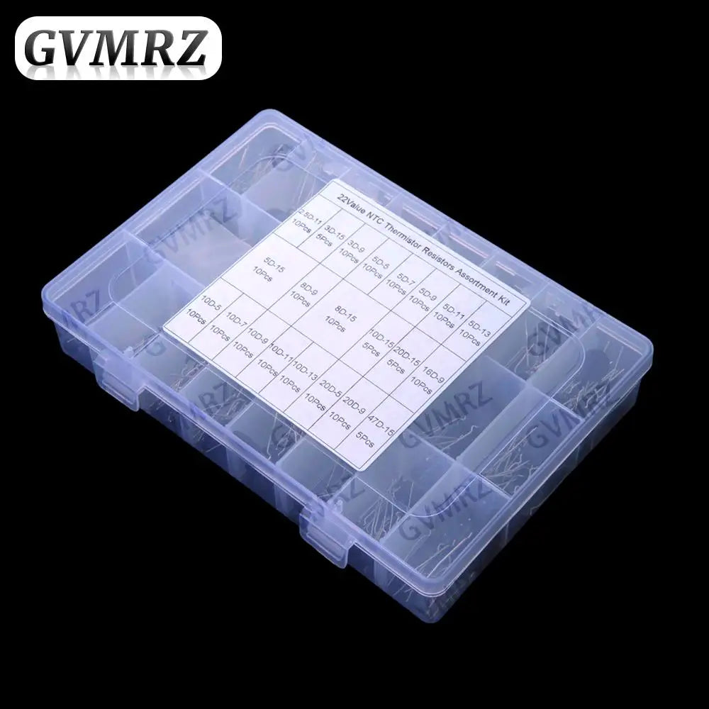 22Values 10D-5 10D-720D-9 NTC Thermistor Resistor Assortment kit 3D-15 3D-9 5D-5 5D-7 5D-9 8D-15 10D-15