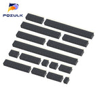 10PCS 2.54mm Double Row Female 2~40P Breakaway PCB Board Pin Header Socket Connector Pinheader 2*2/3/4/6/10/12/16/20/40Pin