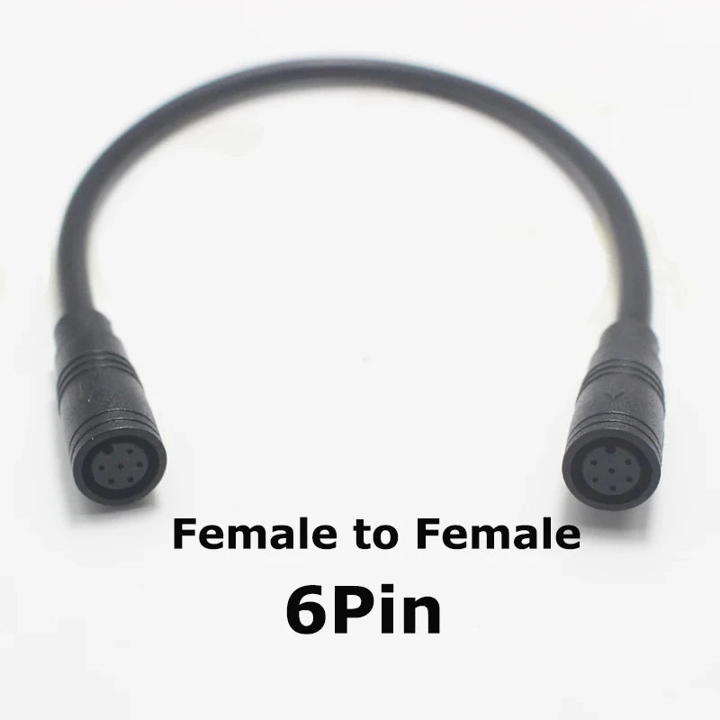 1Pcs 200mm M8 Electric Bicycle Butt Joint 4P Line 2P Waterproof 3P for Ebike Display Female Male Optional Connector 5P 6P