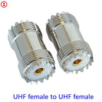 1Pcs SO239 UHF Female Jack To SO239 PL259 UHF Male Female Straight Connector UHF To UHF Female RF Fast Delivery Brass Copper