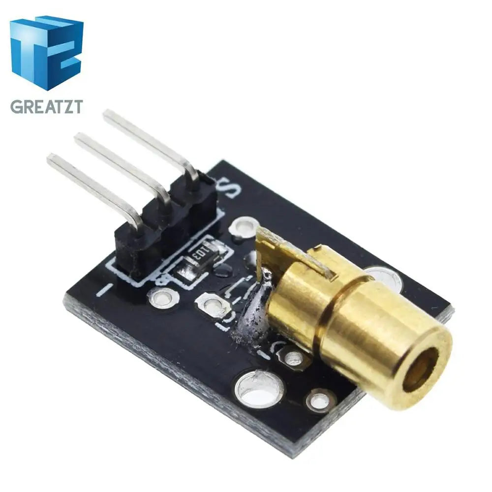 GREATZT Smart Electronics New KY-008 3pin 650nm Red Laser Transmitter Dot Diode Copper Head Module