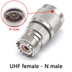1/2/4/10pcs RF connector UHF-JKW UHF N-S male and female UHF/N-KJ M female elbow 90 degree SL16/SO239 right angle RF adapter L