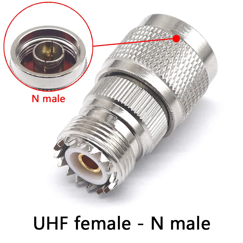 1/2/4/10pcs RF connector UHF-JKW UHF N-S male and female UHF/N-KJ M female elbow 90 degree SL16/SO239 right angle RF adapter L