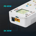 VIFLY ToothStor 4 Port 2S Balance Charger With Storage Mode LCD Display LiHV/LiPo Battery For RC FPV Freestyle Racing Drone