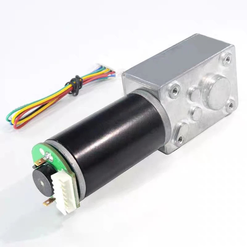 1pc 5840-31ZY Scroll Hall Encoder Geared Motor 12V 24V Hanger Motor Metal Gear Forward Reverse