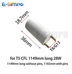 6pcs 3pairs Fluorescent CFL (NOT LED) 14W 28W T8 To T5  G13 To G5 Tube Light Endcap Lamp Base Holder Socket Converter Adapter