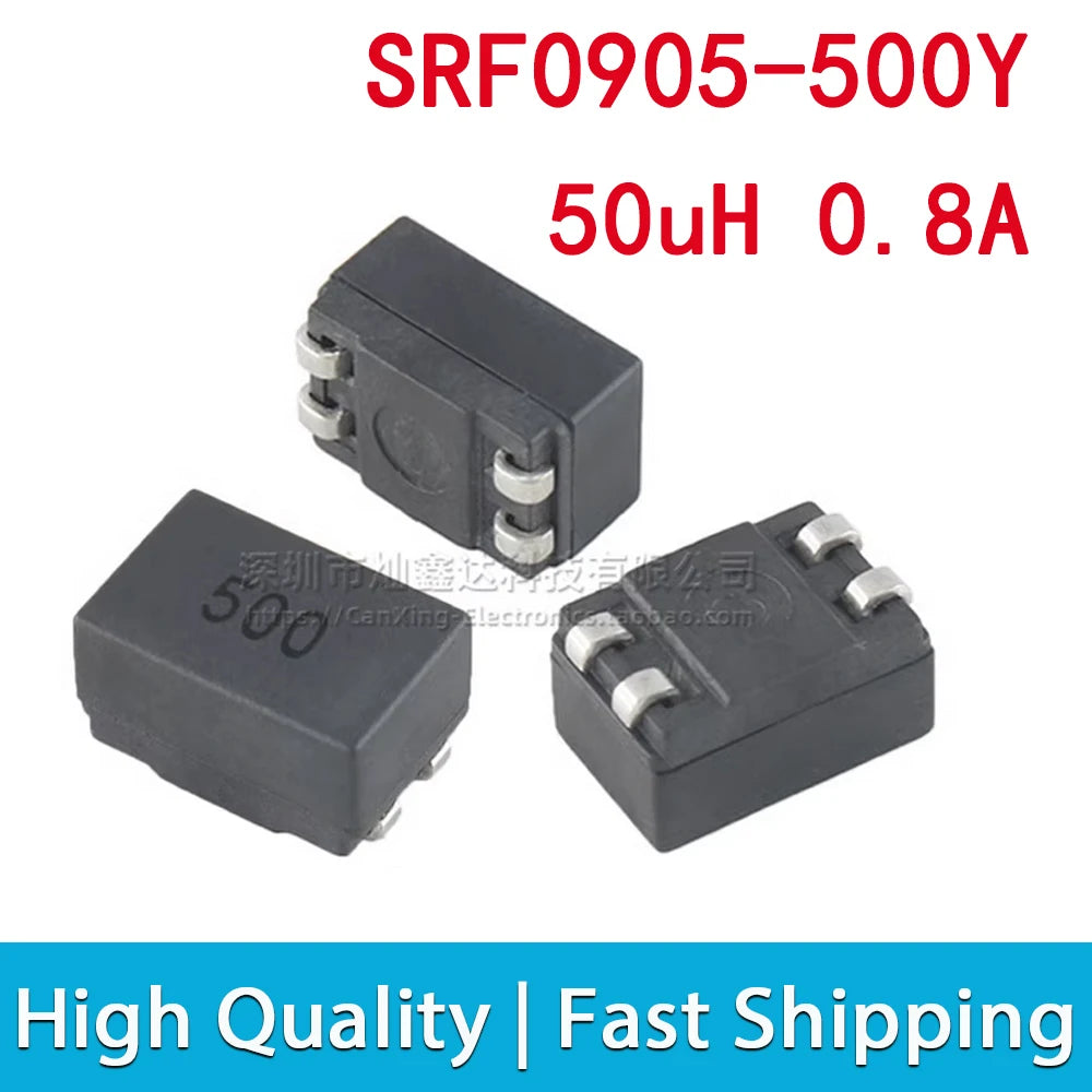 5pcs SRF0905 Common Mode Inductor Inductance Molding Choke Coil Power Filter SMD 10uH 25uH 50uH 250uH 470uH 500uH 1mH 2mH 4.7mH