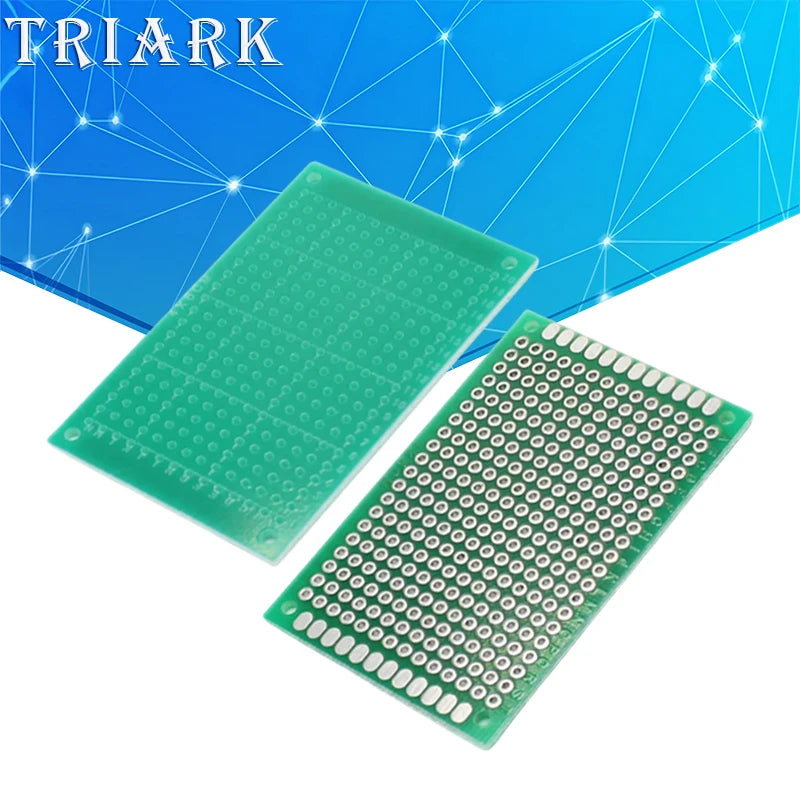 PCB Tinned Board 2x8 3x7 5x7 6x8 7x9 8x12 9x15 10x15 15x20 18x30 20x30cm FR4 Single sided doublel Universal Circuit Perfboard