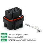 1/10/50 PCS 26/34pin AMP Waterproof Automobile Connector PCB To Board ECU Plug Domestic Needle Bender 6437288-3 4-1437290-0
