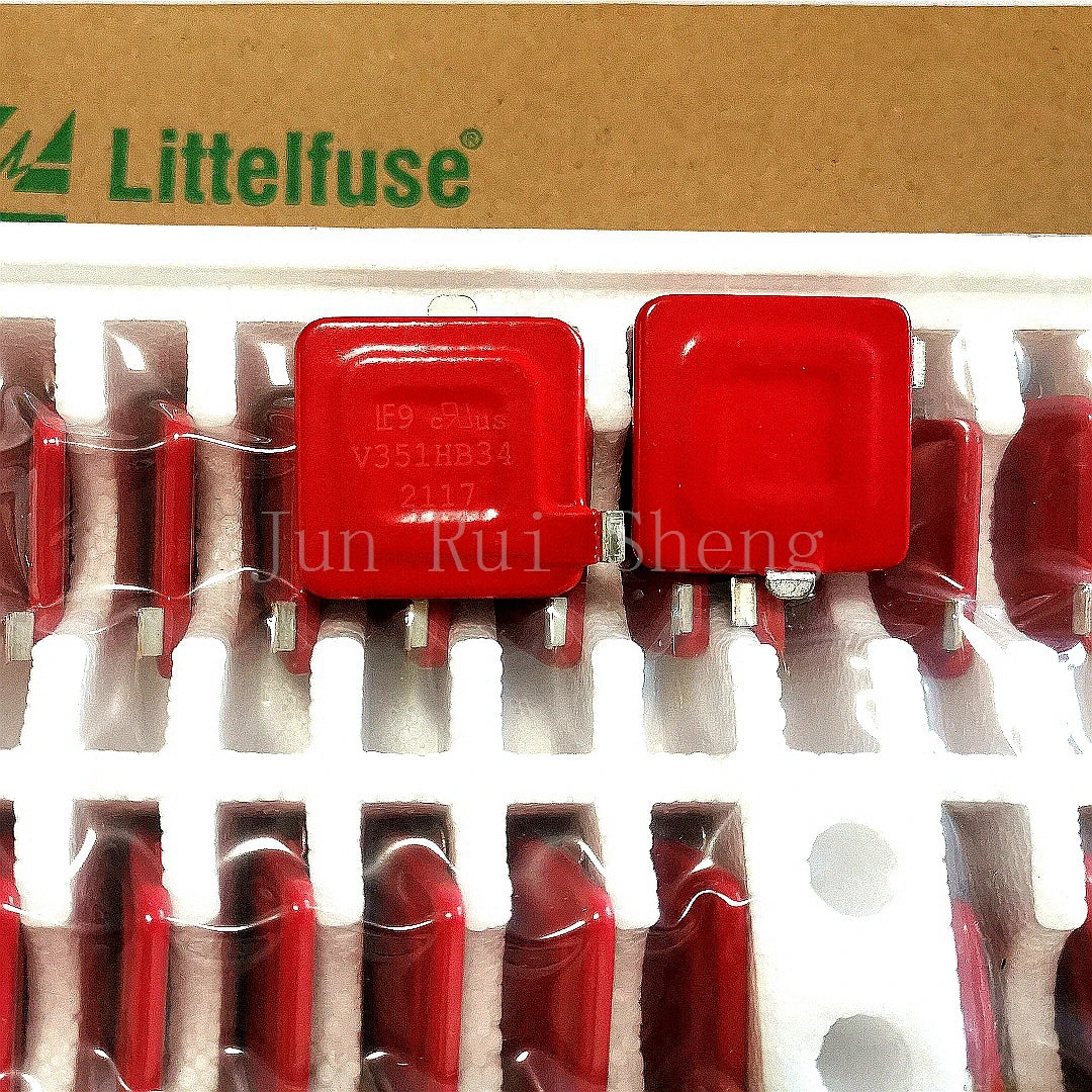 2PCS V351HB34 High Power Square Red Varistor V351HB34X3326 34MM AC350V DC460V 500W 40KA 3600PF MOV Transient Surge Suppressor