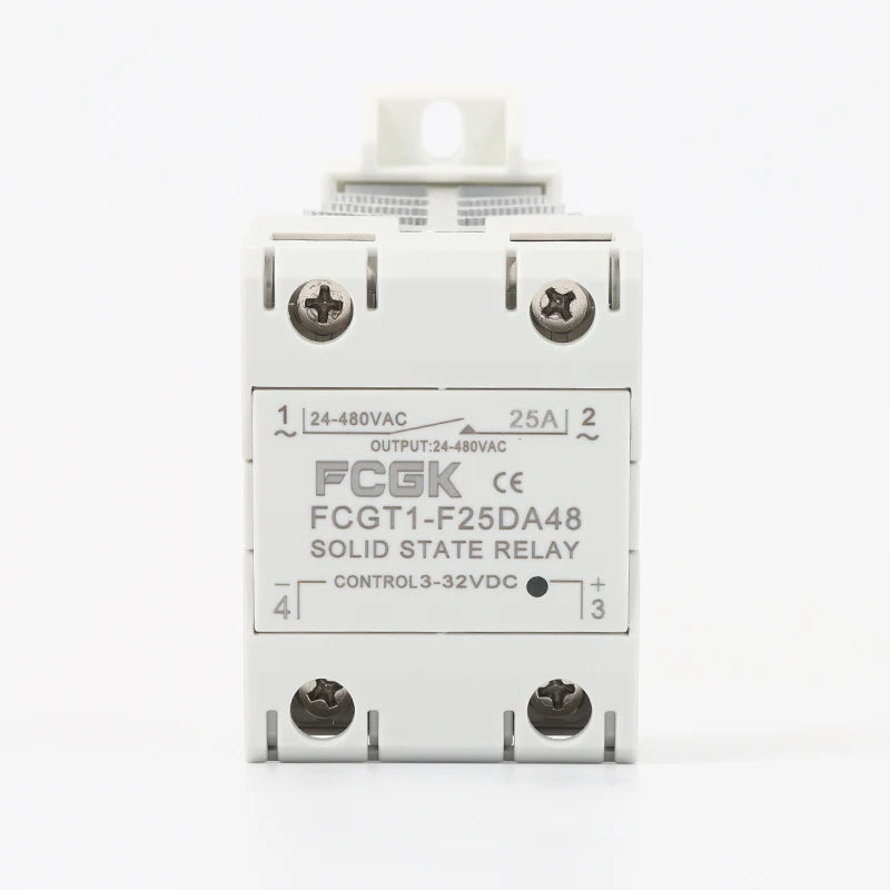 10A 25A 40A 60A 80A 100A Single Phase Slim SSR Solid State Relay With Heat Sink Industrial Relay DIN Rail Mount