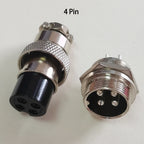1 Set GX20 15x43mm 19mm M19 2 3 4 5 6 7 8 9 10 12 Pin Male Female Docking Aviation Plug Waterproof Circular GX Aviator Connector