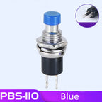 6PCS PBS-110 7MM Momentary Push Button Switch Press The Reset Switch Momentary ON OFF Push Button Micro Switch Normally Open