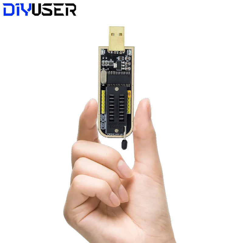 CH341A CH341B  24 25 Series EEPROM Flash BIOS USB CH341B Programmer Module  SOP8 Test Clip For EEPROM 93CXX / 25CXX / 24CXX