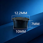 12V 24V Touch Switch,Stepless Dimmable/3‑Step Dimmable,10mm Hole,Capacitive Sensor Light Switch for LED Strip,Marine,silvery