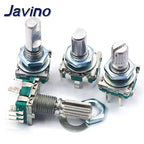 5PCS/LOT 20 Position 360 Degree Rotary Encoder EC11 w Push Button 5Pin Handle Long 15/20MM With A Built In Push Button Switch