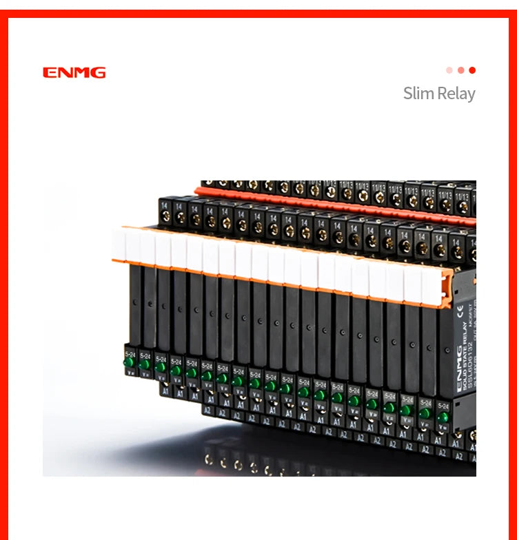 ENMG 1Pcs Slim Relay Modules DIN-Rail SSR Solid State Relay Integrated PCB 6A 2A DC Control DC AC 5V 12V 24V 220V Mount Power 41