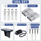 2pcs 50A 120A 175A 2P Quick Plug Forklift Battery Power Connector 600V Car Battery Charging Electrical Cable Wire Connectors
