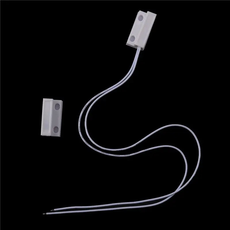 10 Pcs Mc-38 Wired Door Window Sensor Magnetic Switch For Home Alarm System,When Sensor Together,Normally Closed Nc
