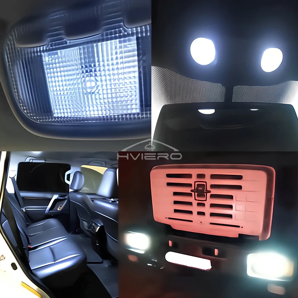 10PCS T10 W5W 12SMD 1206 Car Wedge White LED DC 12V Canbus No Error Decoder External Lights License Plate Lamp Corner Backup Led
