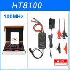 Hantek 100MHZ Oscilloscope HT8050/HT8100 High Voltage Differential Probe Isolation Probe LED Indicator Accessory Tools