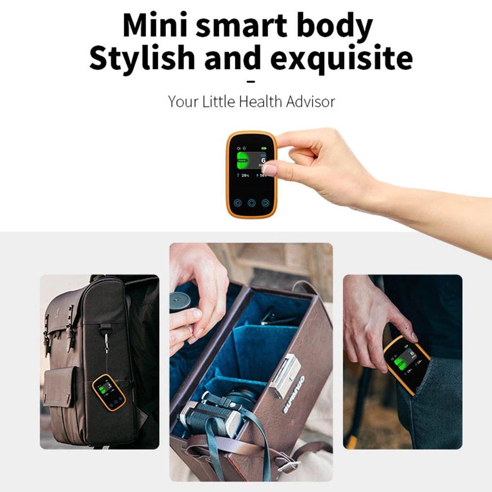 3 In 1 Air Quality Monitor CO2 Meter CO Temperature Humidity Measurement NDIR Sensor LCD Display Alarm Carbon Dioxide Detector