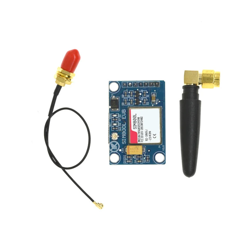 SIM800L V2.0 5V Wireless GSM GPRS MODULE Quad-Band W / Antenna Cable Cap