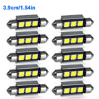 2/4/6/10PCS Super Bright Festoon LED 31/36/39/42MM 5050 3Chips Aluminum Body Fast Cooling for Car Reading Liscense Plate Light