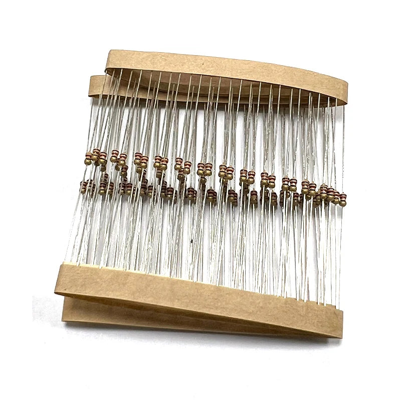 100PCS 1/8W Carbon Film Resistor 5% 1R2 12R 120R 1K2 12K 120K 1.2 12 120 R K Ohm 0.125W  0R--1M