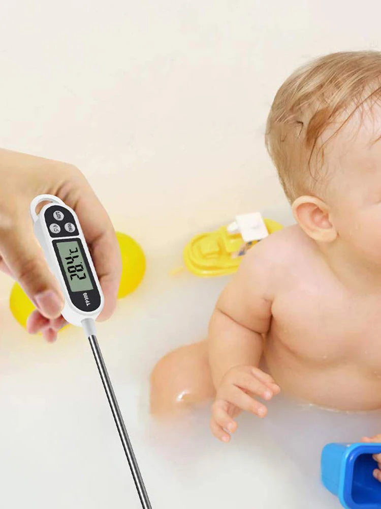 Stainless steel probe cooking food, barbecue stove, water, milk, oil, liquid meat, digital kitchen thermometer kitchen tools