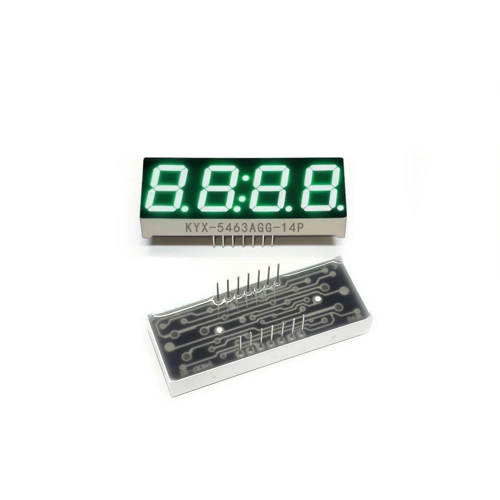 10PCS 0.56-inch 4-digit clock digital tube 50mmX19mm digital display "8" height 14.2mm seven-segment digital tube5463series14PIN