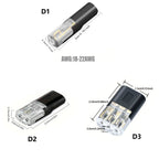 D1/D2/D3 Electric Wire Connector,1/2/3 Pin No Strip Line Cable Interconnection Detachable Automotive Terminal Plug Universal