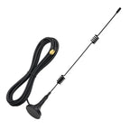 2PCS 2.4GHz 5.8GHz Dual Band WIFI Antenna 7dBi Magnetic Base RP SMA Male  with 3M Extension Cable GR174 for Wifi Router Modem