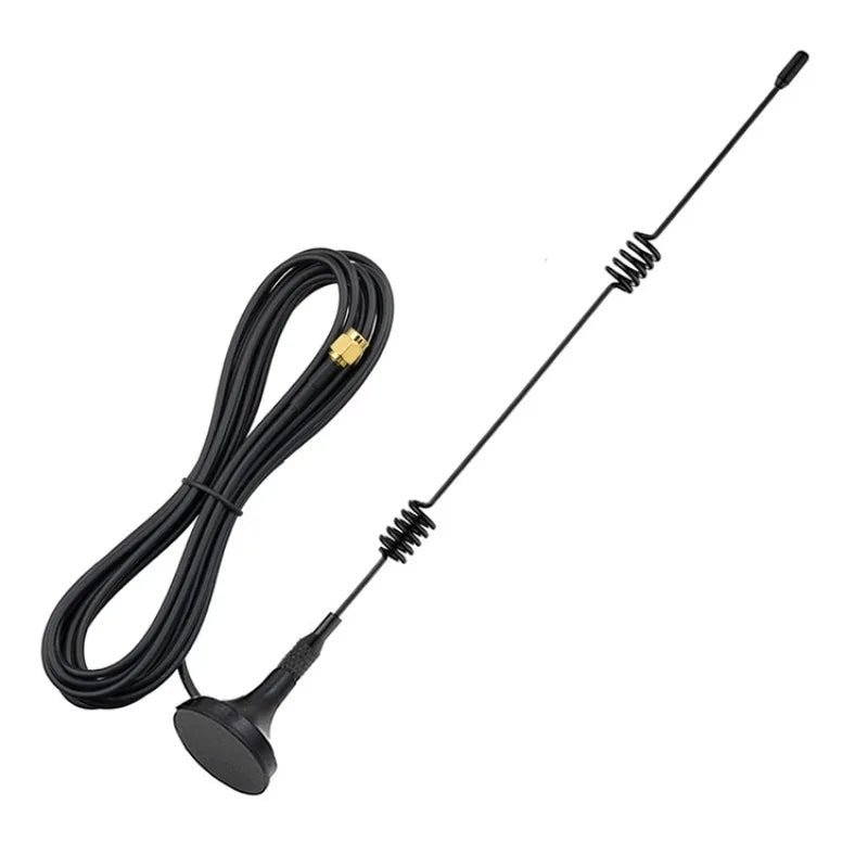 2PCS 2.4GHz 5.8GHz Dual Band WIFI Antenna 7dBi Magnetic Base RP SMA Male  with 3M Extension Cable GR174 for Wifi Router Modem