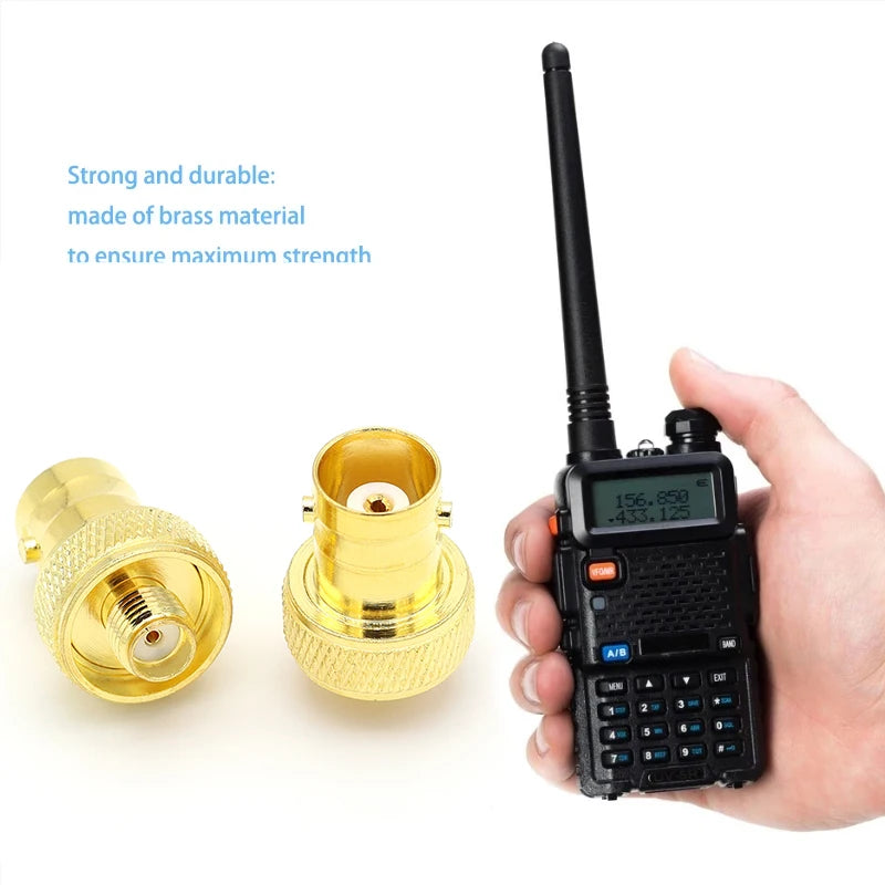 2PCS SMA Male Female to BNC Male Female Adapter SMA to BNC Connector for Wireless LAN Device, Coaxial Cable, Radio Antenna Adapt