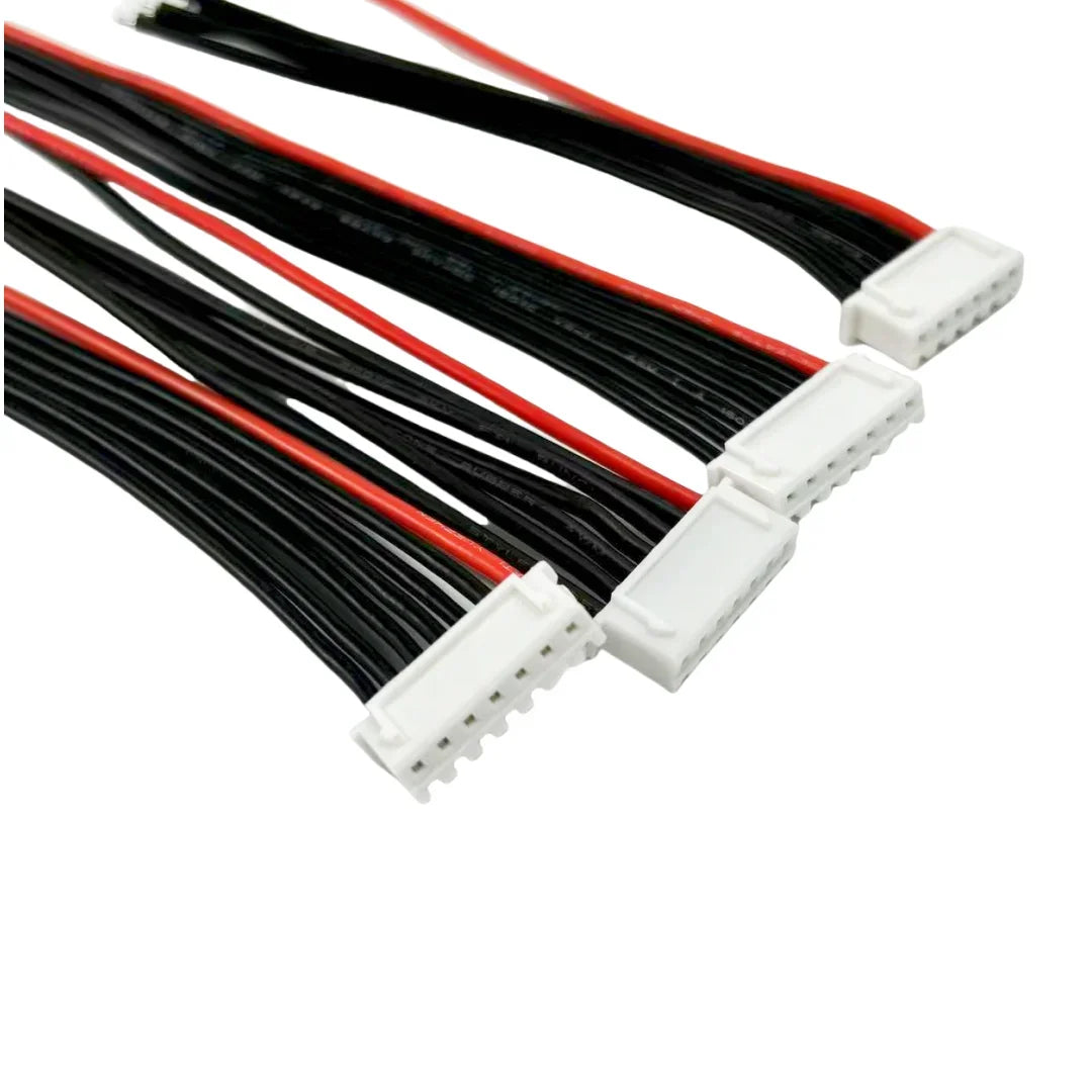 10pcs Lipo Battery Balance Charger Single Head Silicon 22AWG Cable 1S-8S  IMAX B6 Connector Plug 10-50cm Wire