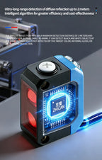 ZHICAN ZC3E Long Range Photoelectric Sensor 2m Diffuse Reflective Switch NPN NO 24V DC Object Detection