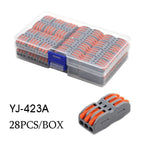 Mini Wire Electrical Connector Boxed 222 LED Strip Lighting Quick Connectors Universal Compact Conductor Push-in Terminal Blocks