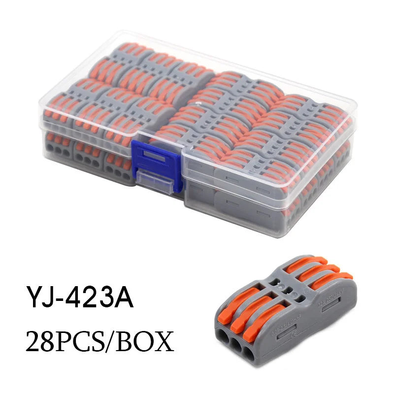 Mini Wire Electrical Connector Boxed 222 LED Strip Lighting Quick Connectors Universal Compact Conductor Push-in Terminal Blocks